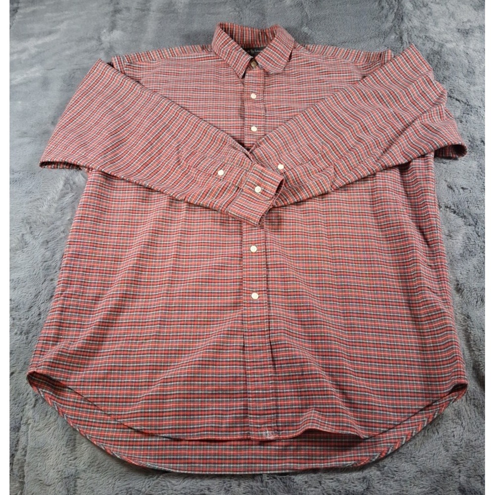 Polo Ralph Lauren Mens Lowell Plaid Button Up Shirt Size Large Soft Cotton